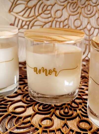 vaso amor Línea Blend – Vela Aromática de Soja - Imagen 1