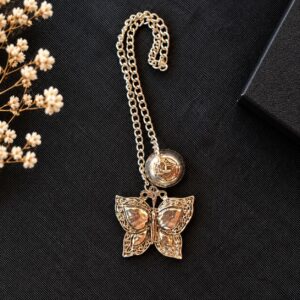 Apagavela Mariposa decorativo con acabado dorado