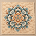 Manta Siena decorativa con diseño mandala en tonos beige