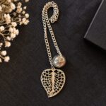 Apagavela Hoja decorativo con detalles dorados